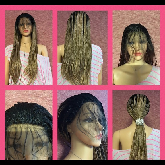 Beautiful Free Part Synthetic Lace Front Wigs with Baby Hair Box Braids - Picture 9 of 14